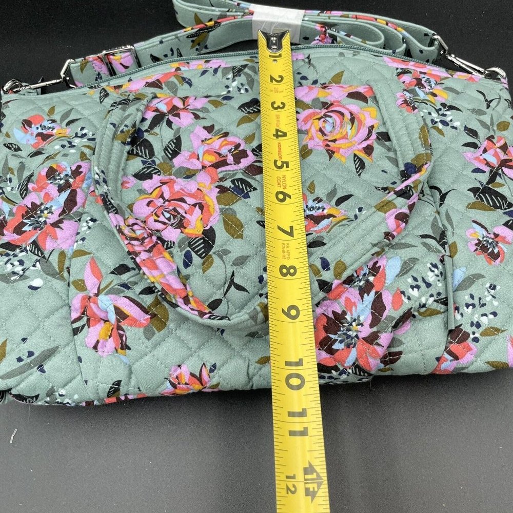 Vera Bradley Cotton Pleated Multi-strap Shoulder Satchel Purse Handbag New - Picture 3 of 7